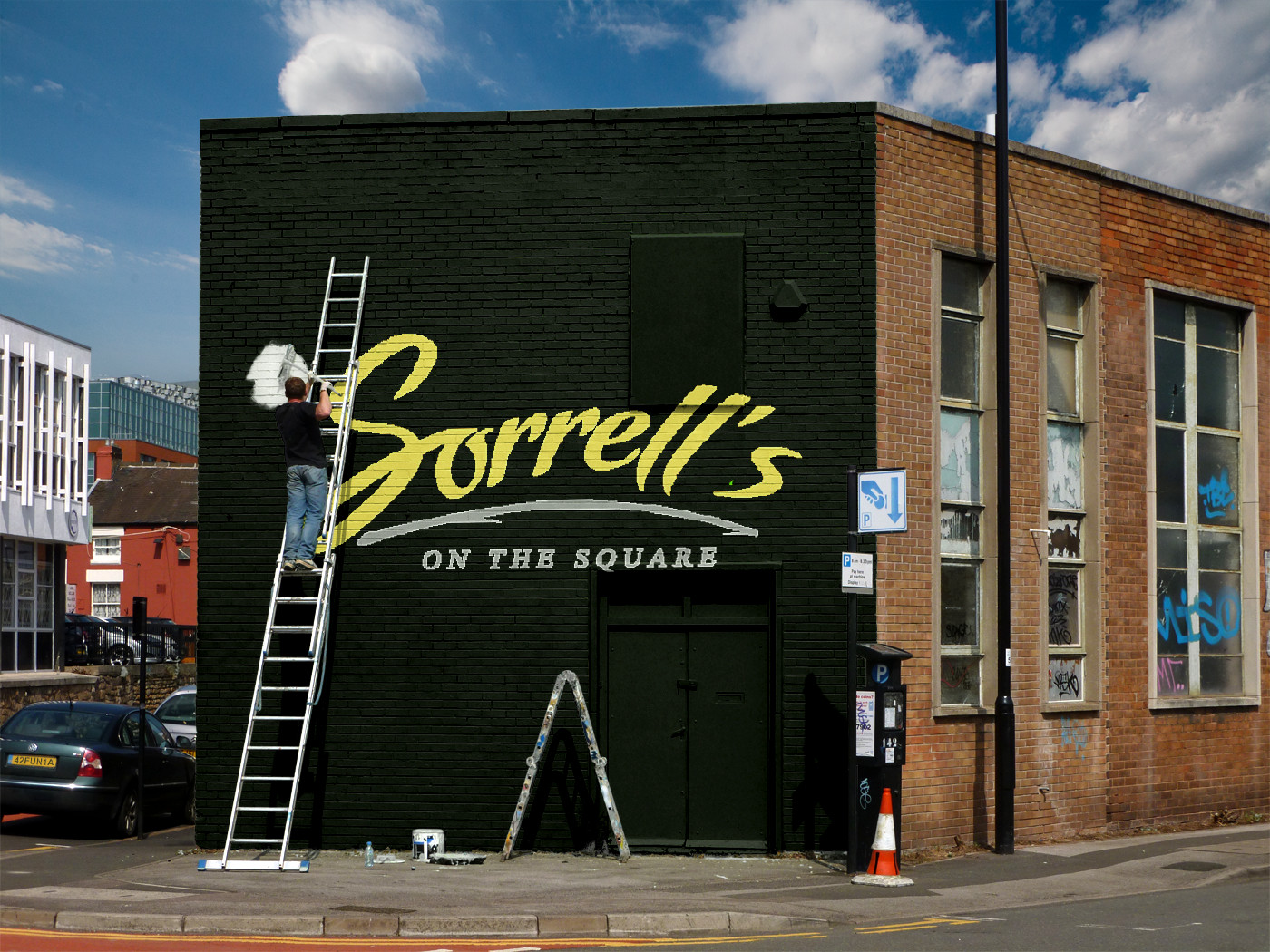 Building Ad for Sorrell's On The Square