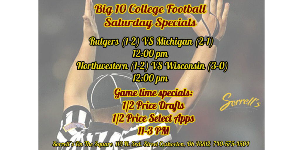 Big 10 Football Specials