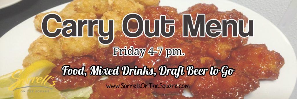 Carry Out Menu During Covid-19