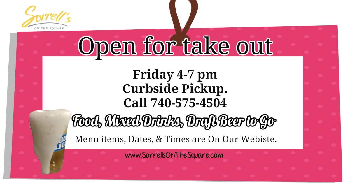 Carryout Friday 4-7 pm