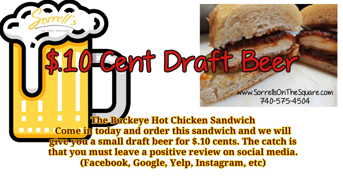 10 cent draft beer