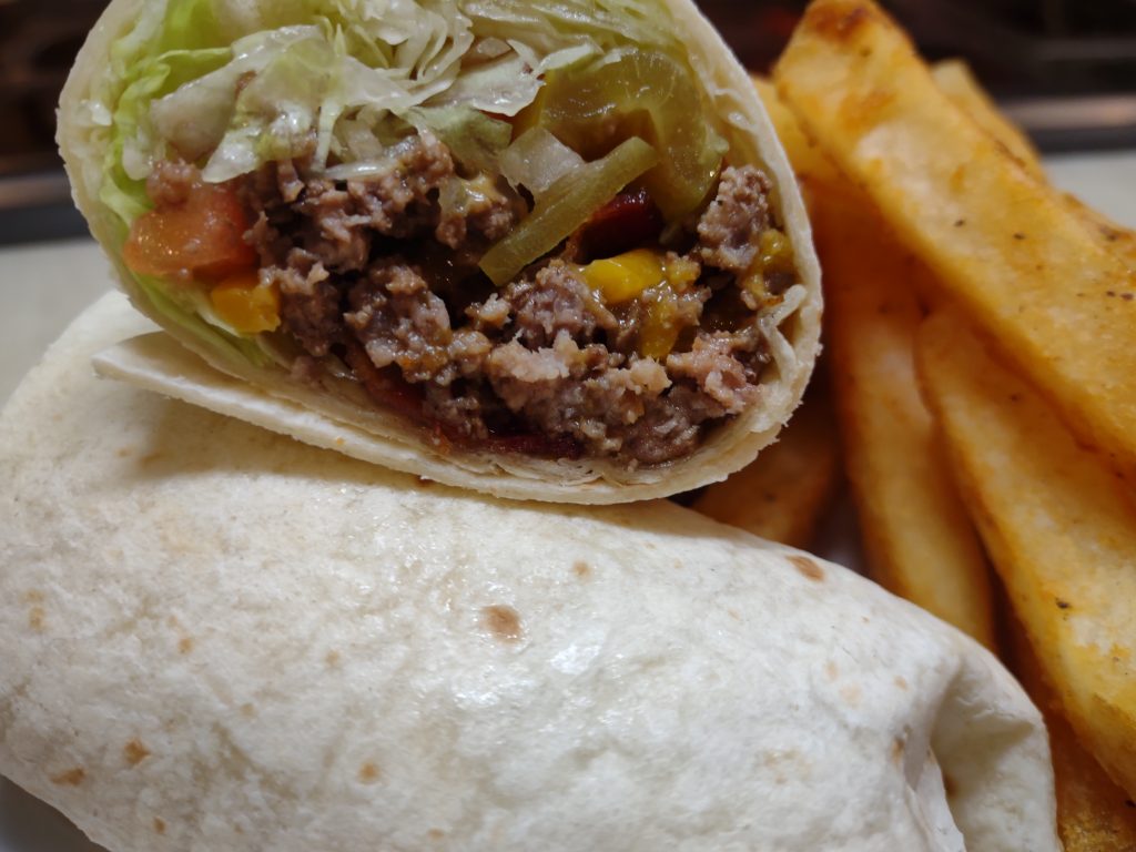 Bacon Cheeseburger Wrap