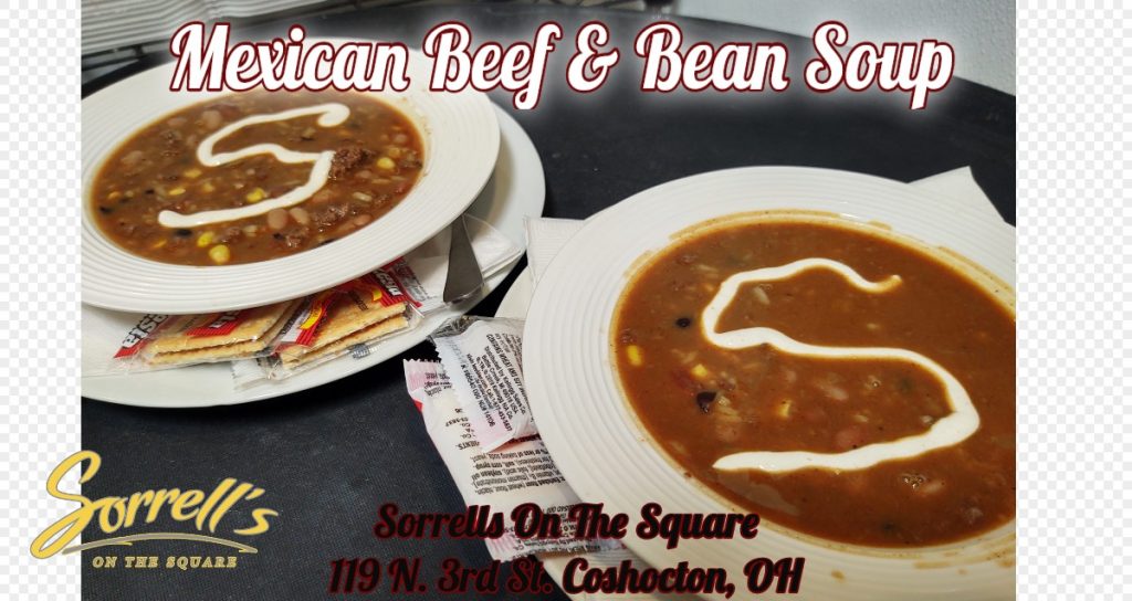 Mexican beef & bean soup