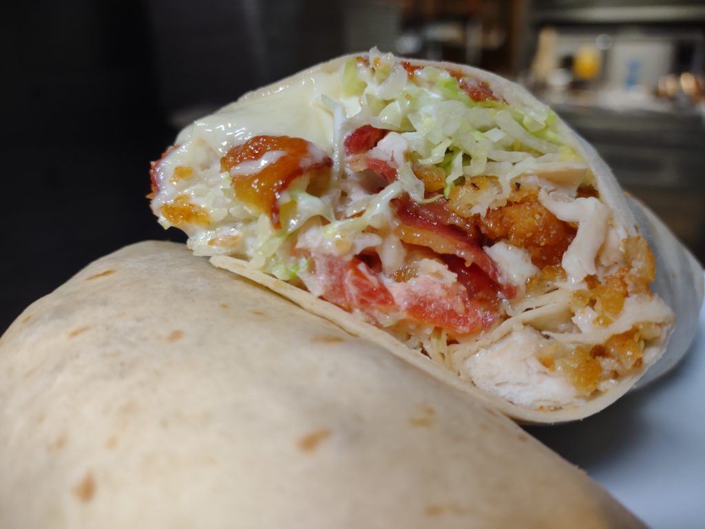Chicken Finger BLT Wrap