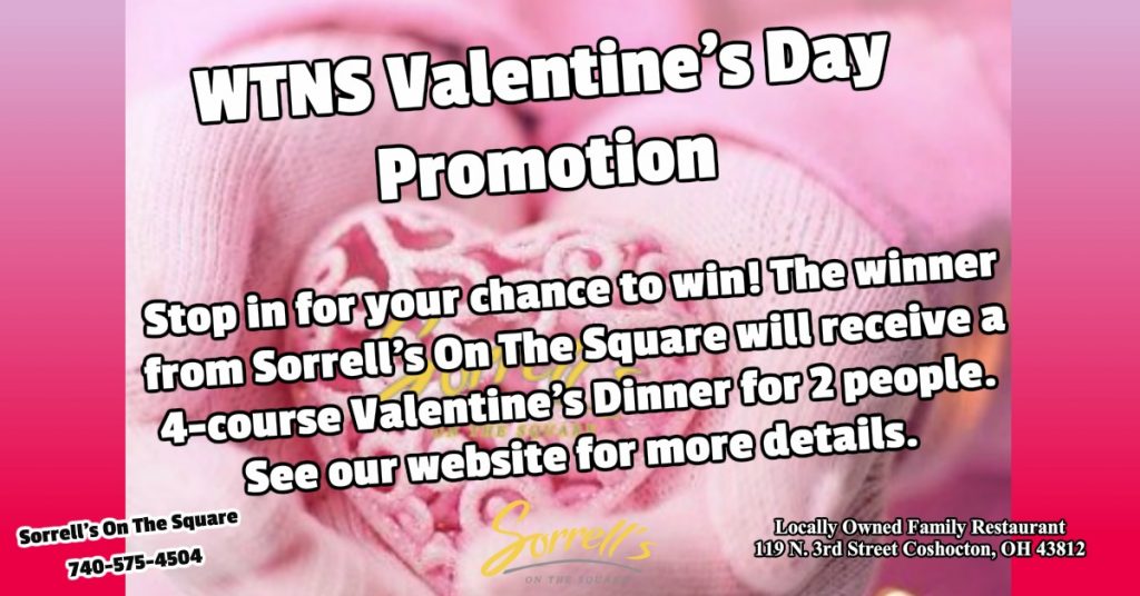 WTNS Sweetheart Package &amp; Sorrell's On The Square - Sorrell's On The Square