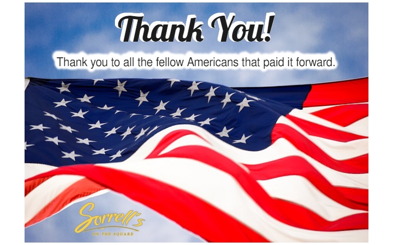Thank you fellow Americans