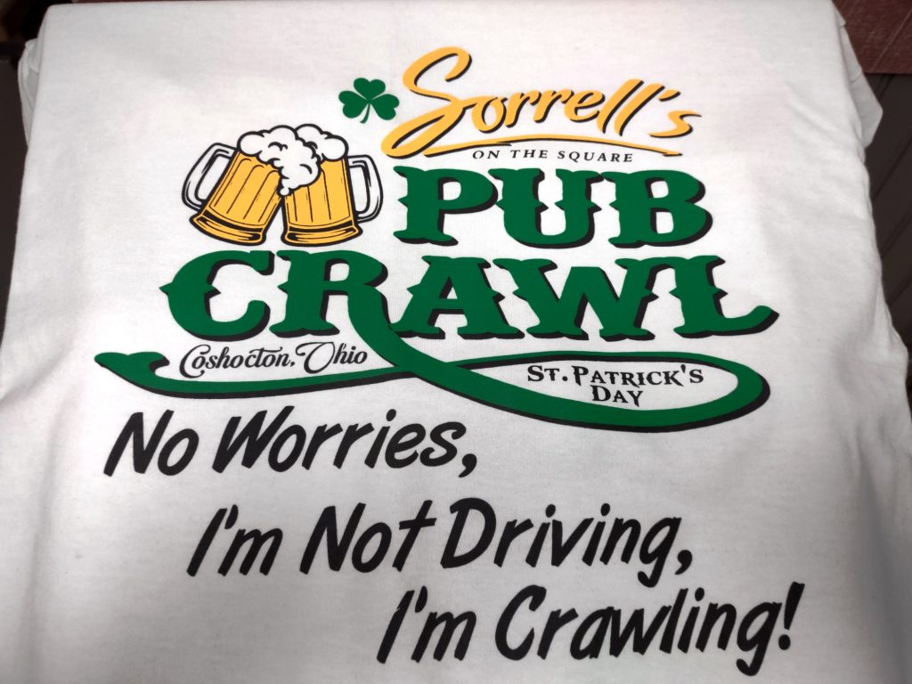 Sorrell's On The Square Pub Crawl Shirt