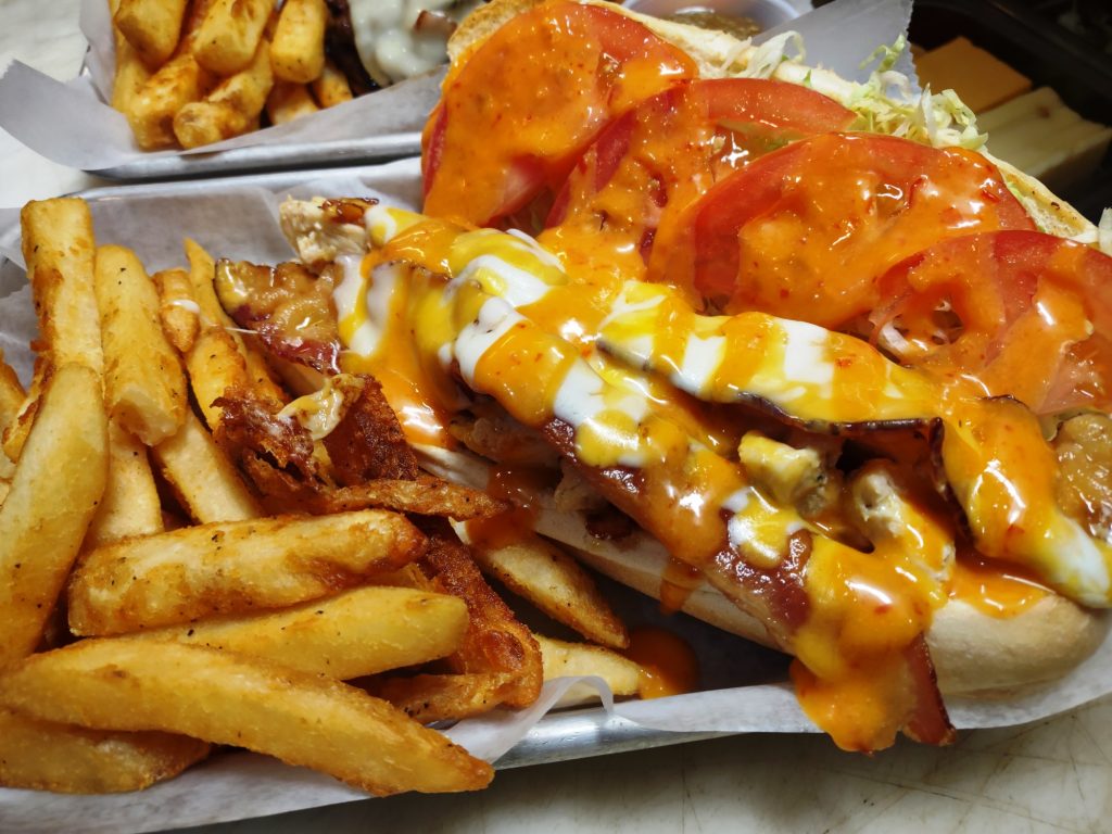 Loaded chicken sandwich