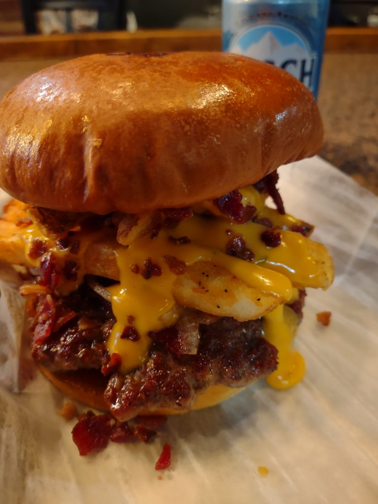 Loaded fries burger